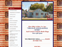 Tablet Screenshot of kleeflags.net